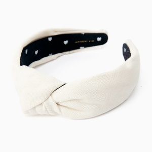 Lele Sadoughi Ivory Knotted Headband